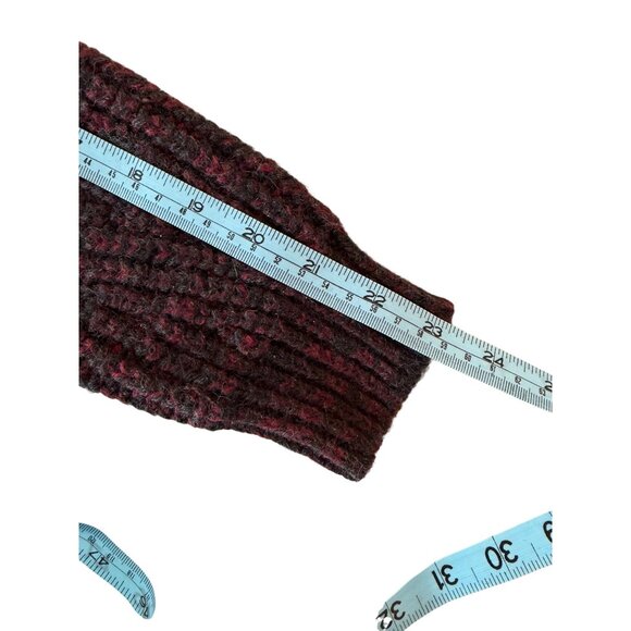 Maje Womens Sweater Size 2 Wine Color Wool Blend Long Sleeve Pullover Casual - Picture 10 of 13